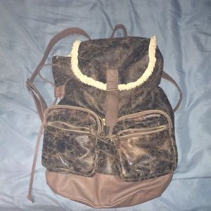 Claire’s Leather Drawstring Backpack